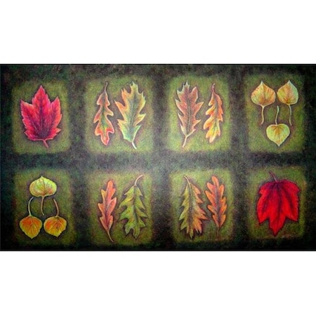 Custom Printed Rugs Custom Printed Rugs DM  15 Fallen Leaves Door Mat DM  15